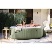 Intex 4-person olive green round bubble spa set ( 28426np )