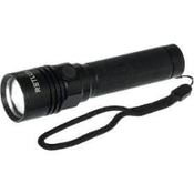 Retlux - LED punjiva aluminijumska baterijska lampa LED/3W/2000 mAh IPX4 crna