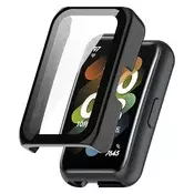Ovitek z zaščito zaslona Techsuit Defense360 Pro za Huawei Band 8/9 - črn
