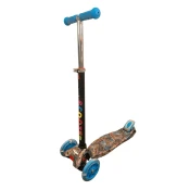 Tri kolesni skiro MAXI SCOOTER z lučkami v kolesih, BLUE DRAGON H-049-BD