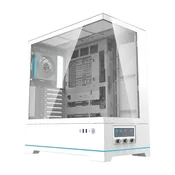 darkFlash Računalniško ohišje DARKFLASH DY451 PRO + 1 ventilator (belo)