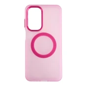 Silikonska futrola Magsafe FLURO COLOR Samsung A26 ROZE