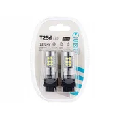 VISION P27W LED žarnice T25d 12/24V 6500K 24x3030 SMD bele Canbus White Vision