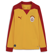 PUMA Galatasaray SK T7 Jersey Long Sleeve Youth, Clothing, Yellow Sizzle/Red, 5-6Y