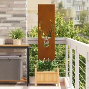 Privatnost u vrtu Rda 32 x 140 cm Otporni celik