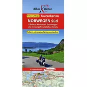 Biker Betten - Tourenkarte Norwegen Süd