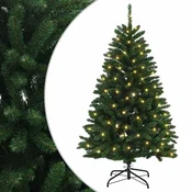 Vidaxl Umetno Zložljivo Božično Drevo 150 cm 150 LED Toplo bela