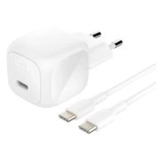 BELKIN Belkin, Stenski polnilnik USB-C 45W združljiv s Power Delivery s kablom USB-C 1m, Bela, (5000190870)