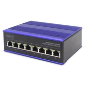 Digitus stikalo 100M  8-port Industrijsko DIN DN-650106
