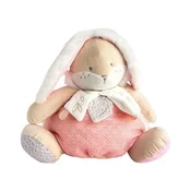 Doudou Roza zajček s prostorom za shranjevanje pižam 38 cm