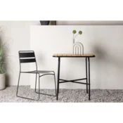 Venture Design Kavni miza pravokotna 74x70x88 cm črna