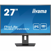iiyama iiyama ProLite Monitor XUB2792HSN-B5 27", črn, nastavljiv po višini, plošča IPS, povezava USB-C