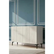 Hanah Home komoda Didema 120, 120 cm, bela / travertin