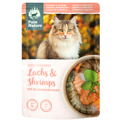 Pure Nature Cat losos & kozice - 24 x 80 g