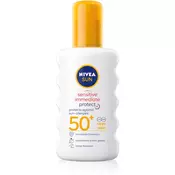 Nivea Sun Protect & Sensitive zaščitno pršilo za sončenje SPF 50 200 ml