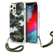 Guess Etui Guess Camo Collection za iPhone 12 Pro Max - zeleno