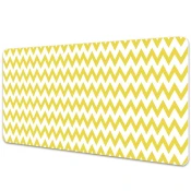 Decormat Podloga za pisalno mizo Yellow zigzags 120x60 cm