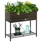 Homestar Dvignjena vrtna greda 70x30x72 cm rjava