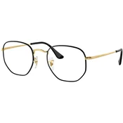 Ray Ban Okvir za naocare Hexagonal 0RX6448 3175 54, Crno - zlatne boje