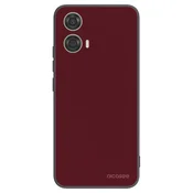 Silikonski črni ovitek za Motorola Moto G24 - Burgundy red