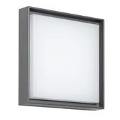 DOTLUX WALLkvadratna LED zunanja luč, temno siva, 25 x 25 cm - Sodobni - siva, matirana bela - Kovina