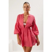 Trendyol Milla Ženska haljina Tbess25El00032, Roze