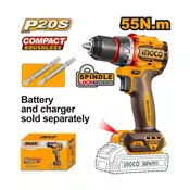Akumulatorska bušilica CDLI205581 55Nm 20V SOLO INGCO