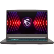 MSI Thin 15 B12UC-2049NL Intel® Core™ i7 i7-12650H Prijenosno racunalo 39,6 cm (15.6) Full HD 16 GB DDR4-SDRAM 512 GB SSD NVIDIA GeForce RTX 3050 Wi-Fi 6E (802.11ax) Windows 11 Home Crno