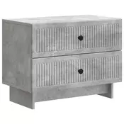 vidaXL Nočna omarica Betonsko siva 62 x 34,5 x 47,5 cm Inženirski les