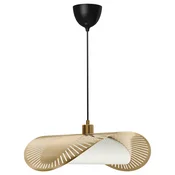 KVÄLLSDOPP/SKAFTET Viseča svetilka, oplaščeno z medenino, 52 cm