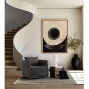 ATELIER DEL SOFA Fotelja Nora Black White