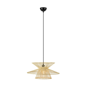 Markslöjd 108785 - Luster na sajli DUPLICI 1xE27/40W/230V bež/bambus