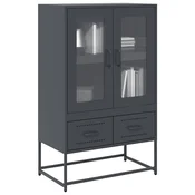 shumee vidaXL Visoka omara antracit 68x39x111,5 cm jeklo