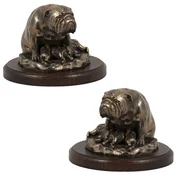shumee Bulldog I - kipec psa, pisarniška figurica, pokal za pasjo razstavo Art-Dog
