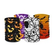 Svetilka valj Halloween papir 15x15cm v vrečki (brez palice) 4 vrste karnevala