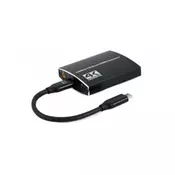CABLEXPERT Adapter USB-C na 2x HDMI 0,15m