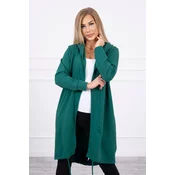 Cardigan with oversize print green