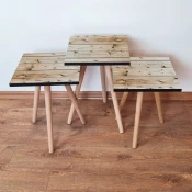 Hanah Home Set klub stocica 3Shp208, 3 komada, Šarena