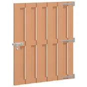 Vrtna vrata 100 x 112 cm WPC i aluminij Smeda