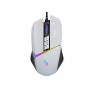 A4Tech Bloody W60 Max Activated, gaming miška z RGB osvetlitvijo, 12000 DPI, USB, bela