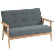 Homestar Dvosedna zofa 115x665x73 cm siva