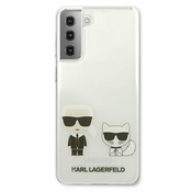 Karl Lagerfeld zaščitni ovitek Karl and Choupette Transparent, Samsung Galaxy S21