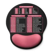 INF Ergonomična podloga za miško z oporo za zapestje Excel za udobno delo Pink, (5000071667)