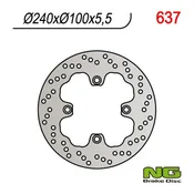 shumee Zadnji zavorni disk NG Kawasaki ZZR 600/ZR7/ZR550 (240x100x5.5) 93-03