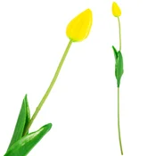 shumee CV26799-4 umetni gumirani tulipan rumene barve, čudoviti kot živi penasti tulipani, osrednji okras