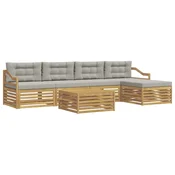 Set vanjskih sofa 6 pcs Bijela i svjetlosiva 79 x 79 x 37 cm
