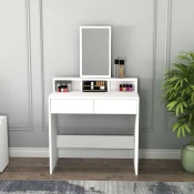 Hanah Home Sto za šminkanje Luna, 80x40x85.9 cm, Beli
