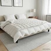 vidaXL Težka odeja Bela 150 x 200 cm 7 kg 100% Bombaž 205T