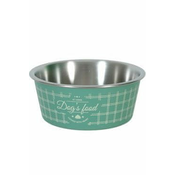 Zolux Pasja skleda iz nerjavečega jekla FOOD DOG 400ml zelena