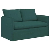 Vidaxl Kavč Temno zelena 136 x 82 x 85 cm blago